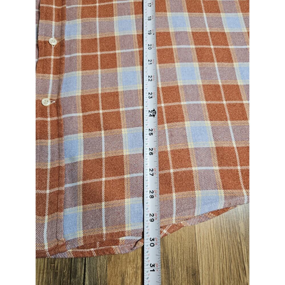 Bullock & Jones Plaid Flannel Button Down Men’s Size XL Made in Switzerland - Picture 4 of 6